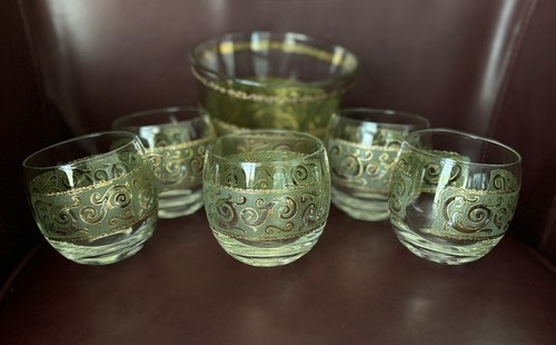 Vtg mcm 22k gold green - vtg, &